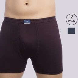VIP Assorted Cotton Skinny Fit Trunks - Pack Of 2-picture-44