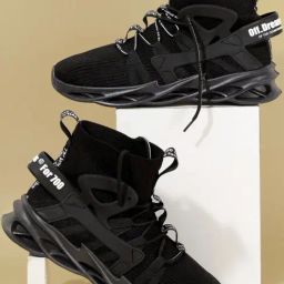 Rapid Box Men's Black Running Shoes-20