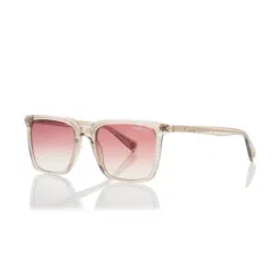 Shisen Fox Pink Gradient Square Unisex Sunglasses-image-52