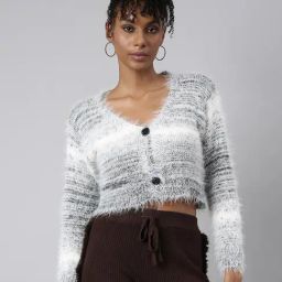 SHOWOFF Black Regular Fit Cardigan-43