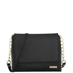 Fastrack Black Solid Small Sling Handbag for Women-picture-13