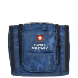 Swiss Military Blue Printed Toiletry Bag-image-5