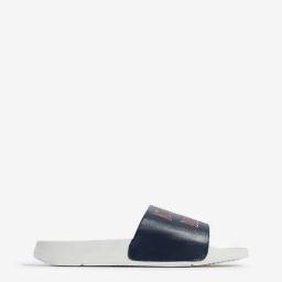 SOLEPLAY by Westside Navy Text Printed Pool Slides image 2