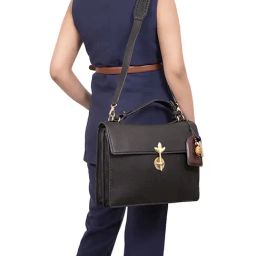 Hidesign EI Preserve 01 Leather Solid Laptop Messenger Bag-image-91