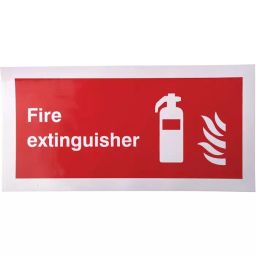 RS PRO 100x200 mm Vinyl Fire Safety Sign Fire extinguisher With English Text Self-Adhesive 7631982-image-48