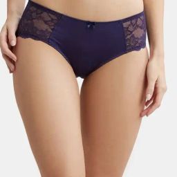 Jockey 1814 Women's Full Coverage Soft Touch Microfiber Nylon Lace Styled Hipster-picture-11