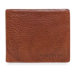 Swiss Eagle Tan Textured Leather RFID Secure Bi-Fold Wallet-picture-15