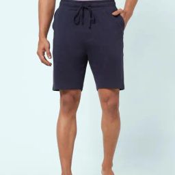 Ajile By Pantaloons Navy Cotton Slim Fit Shorts-picture-10