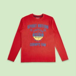 Pantaloons Junior Red Cotton Printed Full Sleeves T-Shirt-image-80
