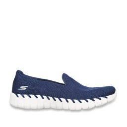 Skechers Women's GO WALK SMART 2 Navy White Casual Slip On Shoe-13