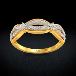Joyalukkas 18k Gold Ellipse Diamond Model Casual Ring for Women-image-29