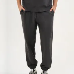 Dcyphr Black Cotton Regular Fit Joggers-picture-24