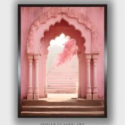 Indian Classic Art Multicolor Canvas Abstract Wall Art-25