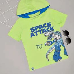 Pantaloons Junior Boys Sunny Lime Cotton Character Based T-Shirts-image-55