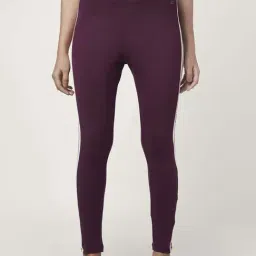 Ajile by Pantaloons Purple Cotton Printed Tights-19