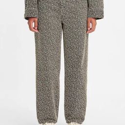 Levi's Charcoal Grey Printed Straight Fit Mid Rise Trousers-picture-17