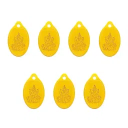 Muthoot Pappachan Swarnavarsham 24K (999) Yellow Gold Oval Lakshmi Pendant - Pack of 7-image-65