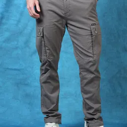 RIGS AND RAGS Men Kansas Easy Wash Mid Rise Slim Fit Cargos-picture-28