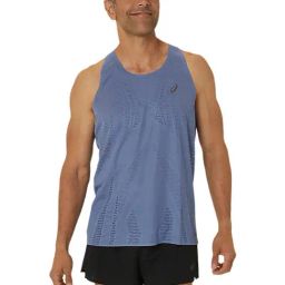 Asics Denim Blue Regular Fit Printed Gym Vest-image-48