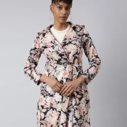 showoffff SHOWOFF Beige Printed Trench Coat-picture-46