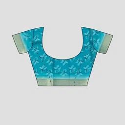 J 6 DESIGNER Women Floral Printed Zari Block Print Saree-picture-30