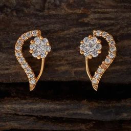 Kushal's Fashion Jewellery White Gold Polished Zircon Earring for Women-picture-22