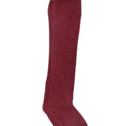 BHARATASYA Maroon Acrylic Textured Socks-image-23