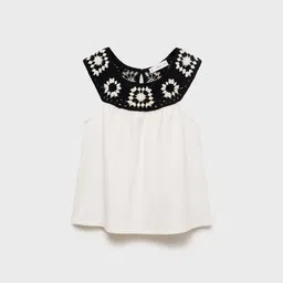 Mango Kids Girls Cotton Crochet Top-image-63