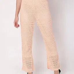 Vero Moda Peach Straight Fit High Rise Pants-image-85