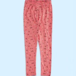 Pantaloons Junior Coral Printed Leggings-image-95