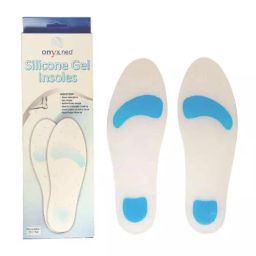 Onyx Neo Silicone Gel Insoles XL Size Blue for Foot Support, SF03-10