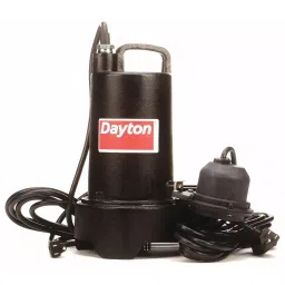 Dayton 3/4 hp Submersible Sump Pump 37 ft Maximum Head, 3BB80-image-83