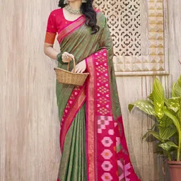Astita Zari Pure Silk Pochampally Saree-34