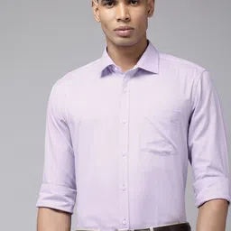 Park Avenue Self Design Pure Cotton Slim Fit Opaque Formal Shirt-picture-49