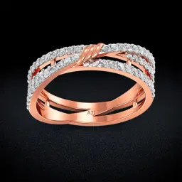 Joyalukkas 18k Gold Circle Glint Inspired Diamond Casual Ring for Women-image-24