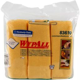 Wypall 210x205 cm Yellow Microfiber Cloth Pack of 6 Pcs-image-81