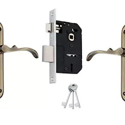 Duke 310+604 BA KY Brass Antique Brass Finish Mortise Lock Set-picture-23