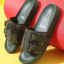 Chupps Men's Olive Slides-picture-9