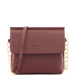 Fastrack Maroon Solid Small Sling Handbag for Women-image-33