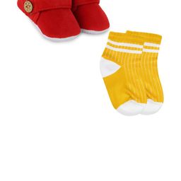 NESKA MODA Infants 6 To 12 Months Combo Set of 1 Pair Cotton Socks and 1 Pair Booties-image-71