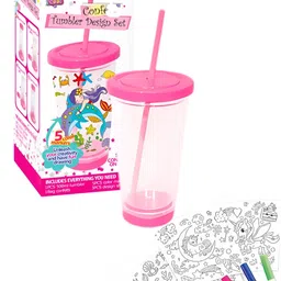 Tinker Squad Pink & Transparent Single Plastic Solid Water Bottle-36