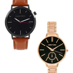 JOKER & WITCH Dew Drop & Diamond Couple Watch Gift Set 91021900-42