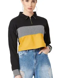 Miss Chase Black Printed Sweatshirt-image-57