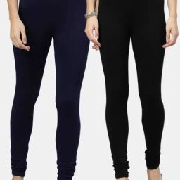 Kryptic Navy & Black Regular Fit Leggings -Pack Of 2-picture-16