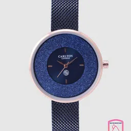 Carlton London Women Navy Shimmer Analogue Watch CL021RBLB-image-4