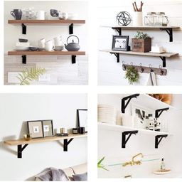 CASSARINA [40CM] Folding Shelf Brackets Heavy Duty Metal Collapsible Shelf Bracket DIY Wall Mounted Foldable Shelf Bracket Hinge Wall Mounted Space Saving for Bench Table (40 CM, 2) image 4