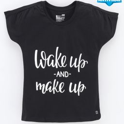 Proteen - Bodycare Short Sleeves Anti Viral Tee Text Print - Black-image-12