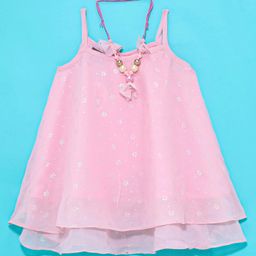 Little Kangaroos Sleeveless Party Top Floral Print - Pink-picture-41