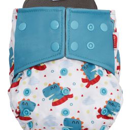Luv Lap Double Leak Guard Reusable Bamboo Cloth Diaper - White-12