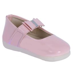 Chiu Bow Applique Detailed Mary Jane Ballerinas - Pink-image-68